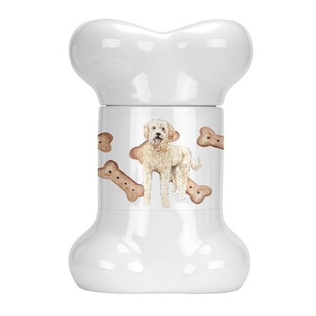 Carolines Treasures Carolines Treasures CK2315BSTJ Goldendoodle Bone Shaped Treat Jar CK2315BSTJ